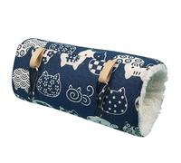 CVJdfhRE Lot de 2 Jouets for Hamster, Cage, Furet, Tunnel, hamac for Rat, Tube Chaud, lit Suspendu, 7 S(6 M)