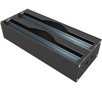 CVJNGHK Acrilica Dispenser per Imballaggi in 2 in 1 Con Taglierina, Dispenser Carta Stagnola/Alluminio Film,Scatola Riutilizzabile per Organizer per La Conservazione Della Cucina(2 scomparti)
