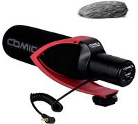 Cvm-V30 Pro Microphone Vidéo Avec Interface 3,5 Mm, Microphone Vidéo Pour Canon, Nikon, Sony, Pana , Fuji, Olympus, Dslr Caméscope Pour Youtube, Vlogging, Facebook (Rouge)[HDM5232634]