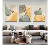 CVMINY Ensemble de 3-Tableaux Abstraits Modernes et Luxueux sur Toile Affiches et Impressions Géométriques pour la Chambre à Coucher le Salon et la Décoration Intérieure-50 * 60cm (Non encadré)