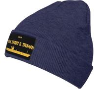 CVN 75 USS Harry S. Bonnet Hiver Unisexe Bonnet en Tricot Respirant Casquette De Crâne À Revers pour Ski Homme Décontractée