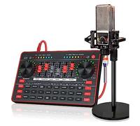 CVNIMV Kit de Carte Son G3 Carte Son Professionnelle Interface de mixage de Microphones USB Microphone Filaire pour téléphone Configuration d'enregistrement sur Table PC pour l