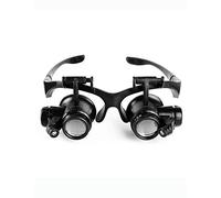 CVNIMV Loupe Portable de Type Lunettes avec lentille grossissante 10X/15X/20X/25X, pour la Lecture, l'inspection, la Soudure, la Couture, la réparation, Les Loisirs créatifs, la fabricati