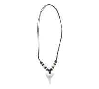 CVNRCLP Collier Dent de Requin Simple Pendentif Européen et Américain Bijoux Bohème Sculpture Dents Artisanat Collier Résine