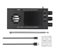 Cvoepobey 1 Ensemble Récepteur Radio Numérique TEF6686 FM (65-108 MHz) et SW/MW/LW (144-27000 Khz) avec Batterie Écran LCD 3,2 Pouces en Alliage D'Aluminium Noir