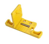 Cvoepobey 1 PCS Outil à Dénuder à Verrouillage Multi Specteur Mid-Span D'Outils en Plastique Jaune pour Câble de 1,9-3,0 Mm. Composé de 5 Rainures de Fente de Précision.