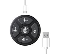 Cvoepobey 1 PCS USB Haut-Parleur 360° Prise de Voix USB Type CA Microphone pour Le Bureau à Domicile, Amélioration Intelligente de la Voix
