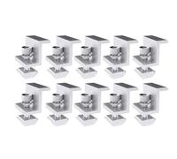 Cvoepobey 10 Pièces Support Solaire Photovoltaïque Pince en Alliage D'Aluminium pour Module Solaire Supports de Rayonnage de Panneaux Solaires Accessoires Pince PV A
