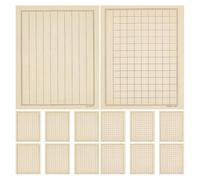 Cvoepobey 100 Feuilles de Papier de Calligraphie Chinoise avec 2 Grilles de Styles Papier Sumi Japonais Encre de Pinceau Calligraphie pour Débutants