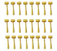 Cvoepobey 24 Pièces de Marteau de Juge, Mini Marteaux en Bois, Maillets, Accessoires de Costume de Justice pour Vente Aux Enchères, Faveurs de Salle D'Audience