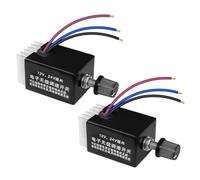 Cvoepobey 2Pièces 12 V/24 V DC Contrôleur de Vitesse de Moteur Universel, Bouton Vis Électronique Régulateur de Vitesse en Continu Commutateur
