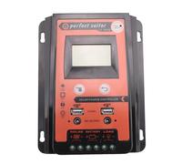 Cvoepobey 30A MPPT PWM ContrôLeur de Charge Solaire 12V 24V Panneau Solaire RéGulateur de Batterie Double Port USB Affichage LCD
