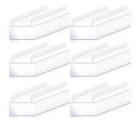 Cvoepobey 80 PièCes Porte-éTiquettes de Panier en Plastique éTiquette de Prix Clips de Suspension de Billets avec Fermeture de Verrouillage de de Bouton pour L'éPicerie Du Marché