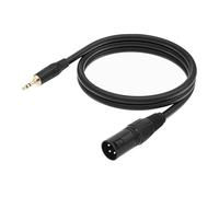 Cvoepobey Adaptateur de Câble 3,5 mm vers XLR Mini Jack 1/8 Pouce Symétrique TRS Stéréo vers Câble Audio Microphone Mâle XLR 3 Broches 300 cm