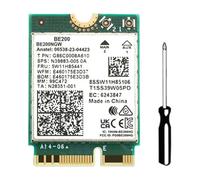 Cvoepobey BE200 WiFi 7 Carte WiFi sans WiFi 6E BE200NGW Bluetooth 5.4 802.11AX Tri-Band M.2 NGFF Adaptateur Réseau
