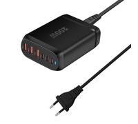 Cvoepobey Chargeur de Bureau GaN 200 W Chargeur USB Type C PD à 6 Ports Charge 3.0 Chargeur Chargeur USB Mobile Prise UE