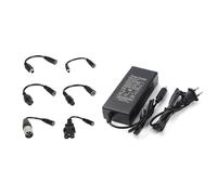 Cvoepobey Chargeur de Trottinette 42V 1.5A pour Batterie Li-ION M365/PRO, Adaptateur d'alimentation avec 6 Fiches Universelles et Prise Européenne.