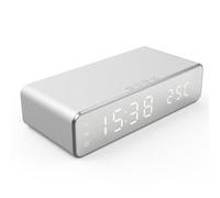 Cvoepobey Chargeur sans, Réveil, Thermomètre Numérique à LED, Écouteurs, Chargeurs de Téléphone, Station de Charge