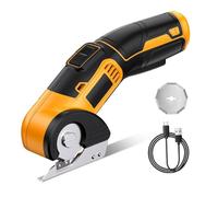 Cvoepobey Ciseaux Électriques Sans Portables - Couteau Rotatif Idéal pour Couper le Tissu, le Tapis, le Cuir et plus