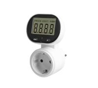 Cvoepobey Compteur de Puissance Wattmètre Numérique Compteur Électrique, Voltmètre Compteur de Coût Énergétique Prise 45 ° Rotatin Prise UE Facile à Utiliser