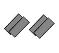 Cvoepobey Couvertures D'Aération de Sol Couverture Magnétique en D'Aération en PVC, Paquet de 4 5,5 X 12 Pouces Couverture D'Écran D'Aération Noire Couverture D'Aération de Sol
