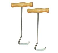Cvoepobey Crochets de Bottes Métalliques 2pack pour de Toilettage à Cheval sans Effort