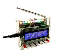 Cvoepobey DIY DC 5V Radio NuméRique Kit PièCes TDA5807 51 Monopuce FM Digital Sound Machine STC89C52 Puce 87MHZ-108MHZ