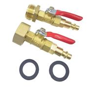 Cvoepobey Ensemble D'Adaptateur de Soufflage D'Hivernage pour VR - Kit D'Adaptateur de Soufflage D'Hivernage pour Arroseur, pour Prise de Raccord de 1/4 Pouce et Tuyau de Jardin de GHT 3/4 Pouc