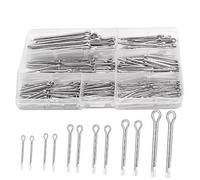 Cvoepobey Kit D'Assortiment de 345 Goupilles Fendues en Acier Inoxydable 304 M1.6/M2.5/M3.2/6 Tailles pour Voiture, Remplacement de Tondeuses à Gazon