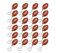 Cvoepobey Lot de 24 Porte-CléS de Football, Mini Porte-CléS Balle Anti-Stress de Rugby, Porte-CléS Ballon de Sport, RéCompense de Scolaire pour GarçOns Filles