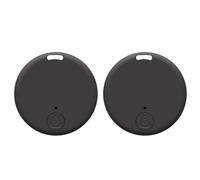 Cvoepobey Paquet de 2 Mini Traceurs GPS Bluetooth 5.0, Dispositif Anti-Perte, Localisateur Intelligent sans Bluetooth Mobile, Clé pour Animaux de Compagnie, Portefeuille, Traqueur B