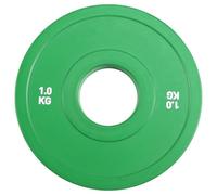 Cvoepobey Plaques de Poids Fractionnaires en Caoutchouc pour Haltères 1.0KG avec Ouverture Additionnelle de 50.4mm pour Plaques de Poids de Micro-Type de Gymnastique