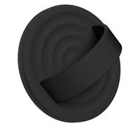 Cvoepobey pour pour la Poignée du Téléphone, Prise de Téléphone Magnétique Améliorée avec du Silicone Confortable Boucle Amovible Anneau de Doigt Noir