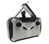 Cvoepobey Radio Solaire, Radio à Manivelle Portable AM/FM, Radio d'urgence à Dynamo avec Batterie Rechargeable de 2500 MAh, Alarme SOS pour Le Camping