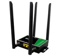 Cvoepobey Routeur sans WiFi CPE Industriel 4G, Emplacement pour Carte Sim, Point D'Accès Mobile Portable, Antenne Externe 300Mbps, 32 Utilisateurs, Prise UE