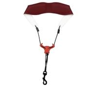 Cvoepobey Sangle de Cou pour Saxophone Réglable en Cuir Souple avec Crochet à Mousqueton en Cuir Souple pour Saxophone Soprano