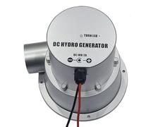 Cvoepobey Turbine Hydraulique 100 W, Générateur Hydraulique 18 V, Générateur Hydroélectrique Extérieur à Aimant Permanent CC, Utilisation pour Batterie 12 V.