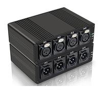 Cvoepobey Via SC Fibre Optique Jusqu'à 20Km XLR Balanced Extender Audio Easy Install EU Plug