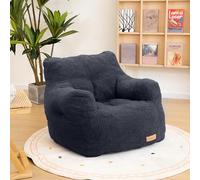 Cvortll Pouf poire avec rembourrage, rembourrage doux touffeté, canapé moelleux et paresseux, confortable avec mousse à mémoire de forme pour dortoir, appartement, salon (bleu)