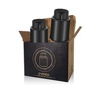 CVOZO 2 pièces bouchons de bouchon de vin sous vide, bouchons de vide réutilisables à Champagne avec marqueur de date, meilleur cadeau pour les amateurs de vin cadeau de Noël