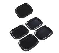 CVPX Clanche de Portière Poignée Couvercle décoratif de poignée de porte arrière avant extérieure de voiture, compatible avec Jeep compatible avec Wrangler JL 2018-2024.(4 door black)