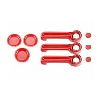 CVPX Clanche de Portière Poignée Couvercle décoratif de poignée de porte arrière de voiture compatible avec Jeep compatible avec Wrangler JK 2007-2017(Red for 2 door)