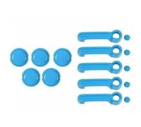 CVPX Clanche de Portière Poignée Couvercle décoratif de poignée de porte arrière de voiture compatible avec Jeep compatible avec Wrangler JK 2007-2017(4 door light blue)