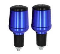 CVPX Poignées Moto Convient aux poignées de Guidon de Moto de 22 mm, contrepoids de Guidon en métal, Bouchon Coulissant D'accélérateur de Moto(Blue)