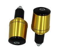 CVPX Poignées Moto Convient aux poignées de Guidon de Moto de 22 mm, contrepoids de Guidon en métal, Bouchon Coulissant D'accélérateur de Moto(Gold)