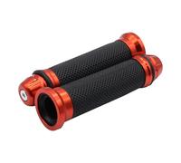 CVPX Poignées Moto Poignées de Moto en Caoutchouc pour pédale, Guidon, poignée modifiée, poignée d'accélérateur, poignée de réglage, poignées 22/24 mm D'accélérateur de Moto(Orange)