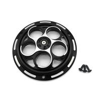 CVPX Radiateur Moteur Couvercle De Ventilateur De Refroidissement Rotatif en Aluminium CNC pour Moto Vespa Sprint Primavera 150 2013-2021 Radiateurs Moto(Black)