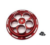 CVPX Radiateur Moteur Couvercle De Ventilateur De Refroidissement Rotatif en Aluminium CNC pour Moto Vespa Sprint Primavera 150 2013-2021 Radiateurs Moto(Red)