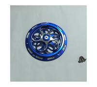 CVPX Radiateur Moteur Couvercle De Ventilateur De Refroidissement Rotatif en Aluminium CNC pour Moto Vespa Sprint Primavera 150 2013-2021 Radiateurs Moto(Blue)