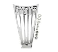 CVPX Radiateur Moteur Grille de radiateur pour Moto Harley Touring Glide King FLHR Electra Street Glide FLTR 2008-2017, Couvercle de Moteur Radiateurs Moto(Chrome Grill Cover)